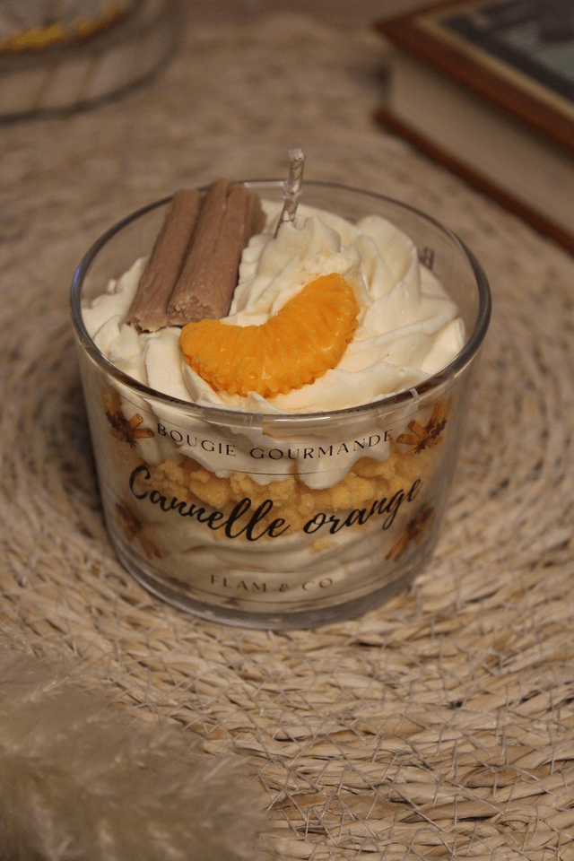Bougie gourmande CANNELLE ORANGE 