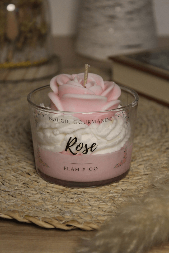 Bougie gourmande ROSE
