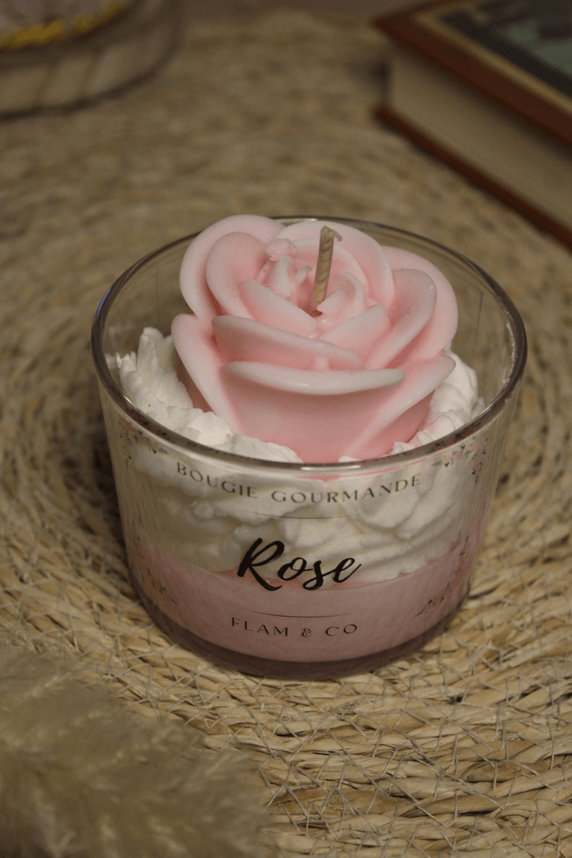 Bougie gourmande ROSE