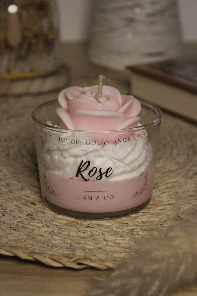 Bougie gourmande ROSE
