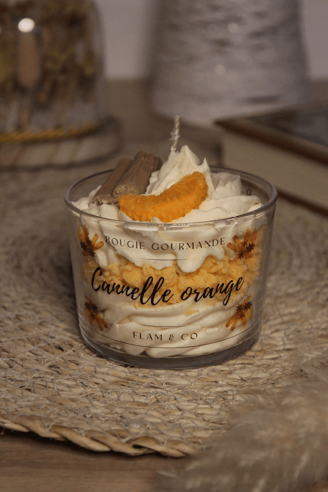 Bougie gourmande CANNELLE ORANGE 